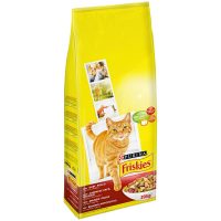 Friskies Adult Ξηρά τροφή Γάτας με Βοδινό, Κοτόπουλο και λαχανικά